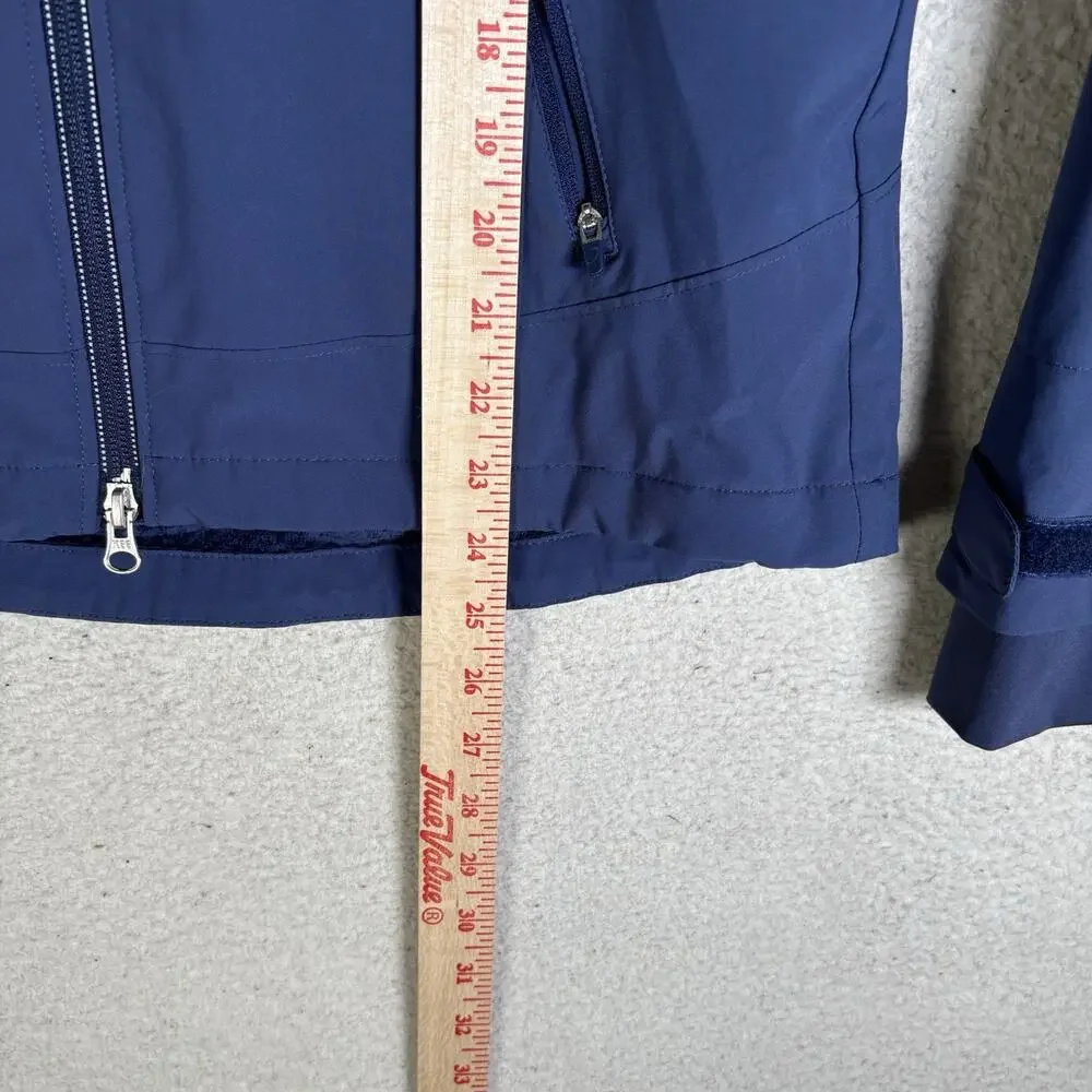 Zero Restriction Abbey Jacket Womens Small Blue Waterproof Waffle Lined Fleece